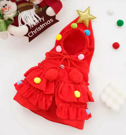 Autumn and winter Christmas pet clothes