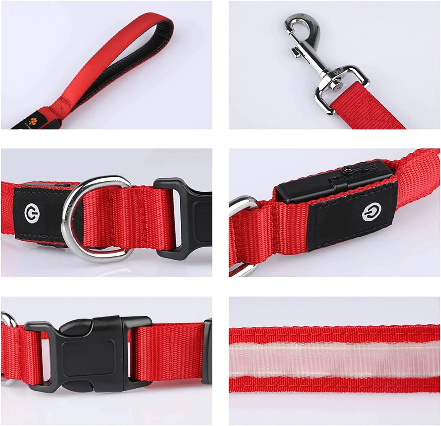 LED Flashing Waterproof Dog Leash