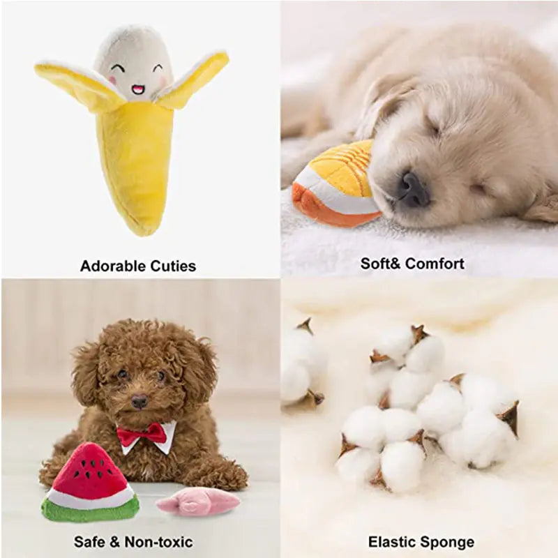 Puppy Dog Plush Squeaky Toys