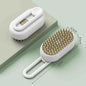 Electric Pet Spray Comb for Cats and Dogs: One-Touch Spray, Anti-Static Hair Removal and Massage Brush for Cleaning and Massaging