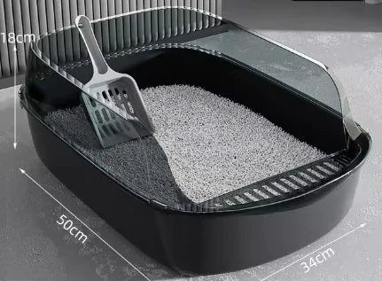 Large Anti-Splash Cat Litter Box