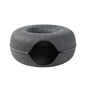 Donut Cat Bed Pet Cat Tunnel Interactive Game Toy