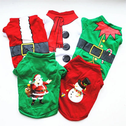 Cotton Christmas Pet Clothes