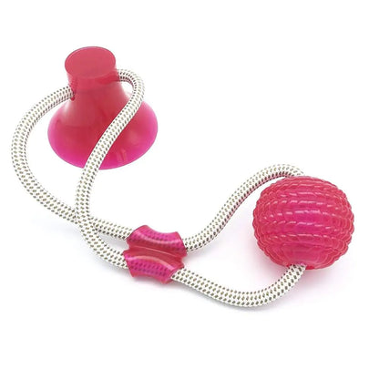 Suction Cup Dog Push Ball Toy